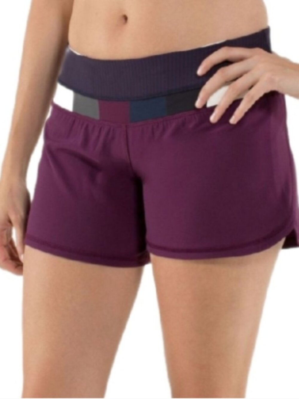 Lululemon Groovy Run Shorts Plum Running Athletic Sporty Size 2